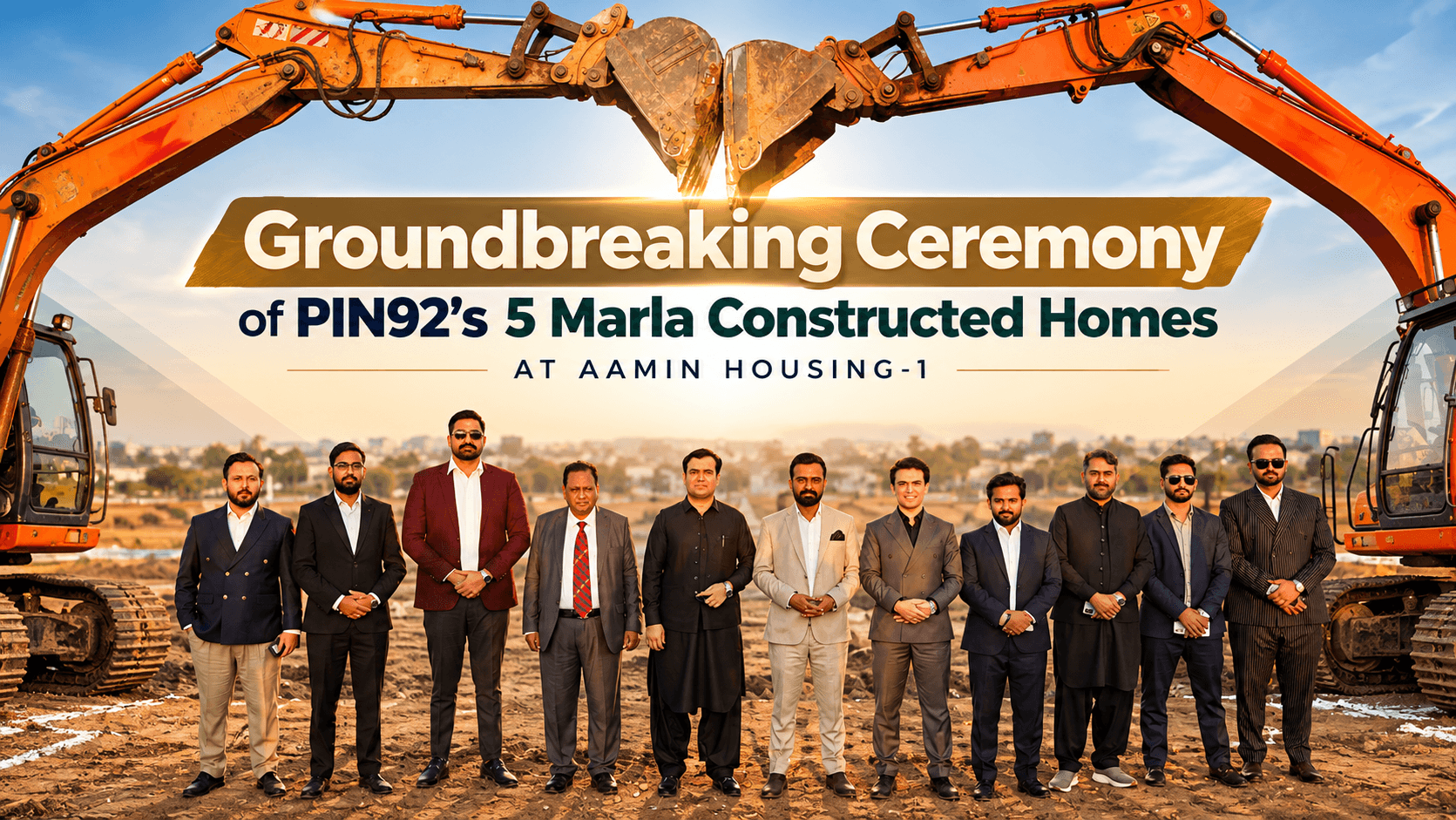 PIN92 5 Marla Homes Groundbreaking at Aamin Housing-1