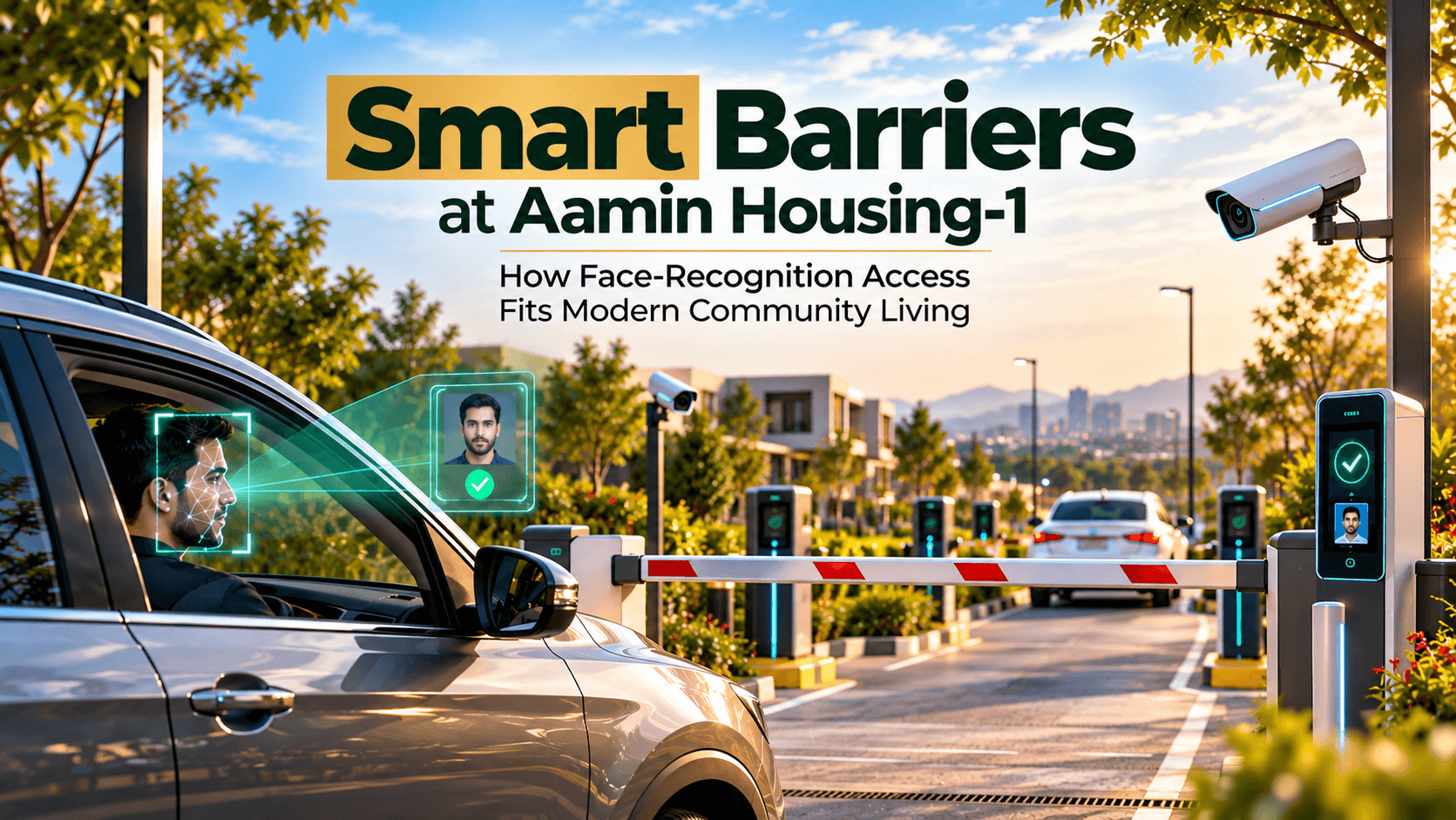 Smart Barriers at Aamin Housing-1 | Face Recognition Access