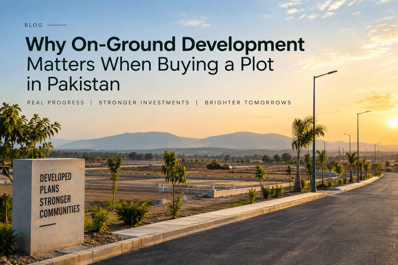 Why On-Ground Development Matters When Buying a Plot in Pakistan